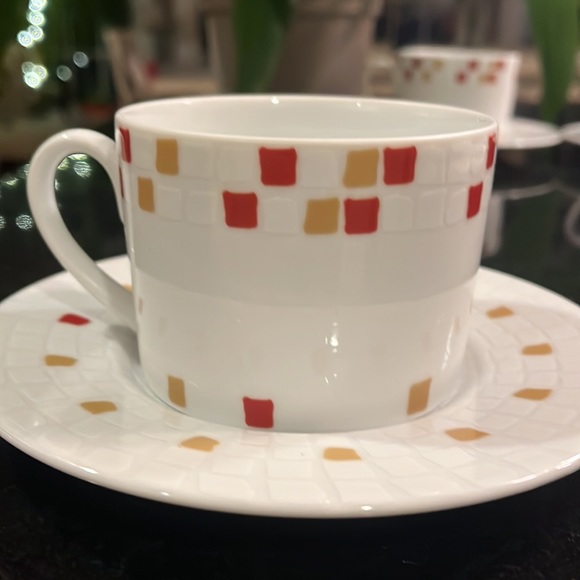 Mosaic Cup & Saucer - Bridget Dobson - Set of 3 - Picture 2 of 10